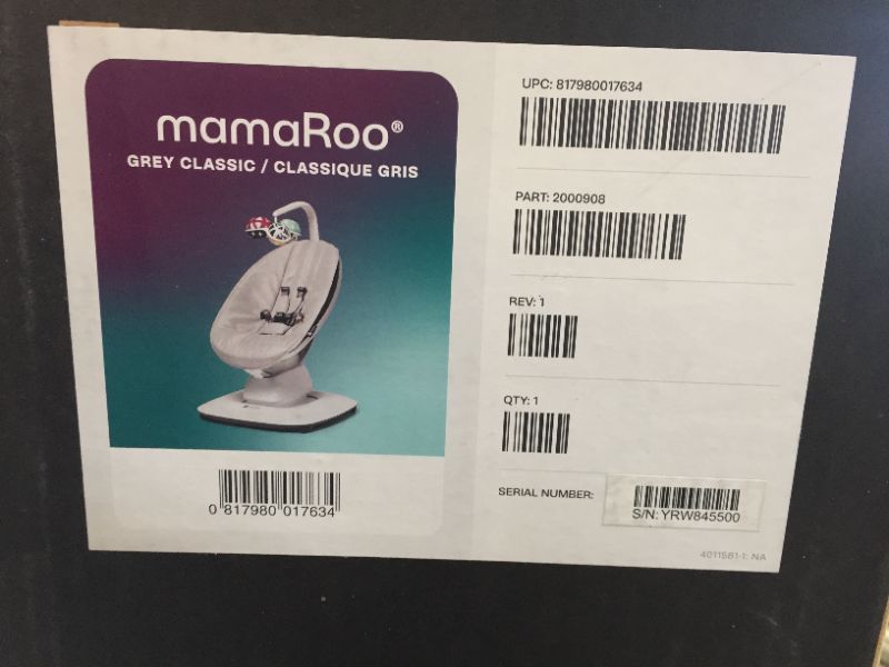 Photo 2 of 4moms MamaRoo Multi-motion Baby Swing SEALED