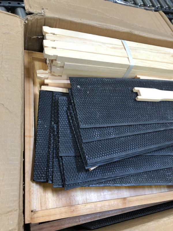 Photo 8 of 10-Frames Complete Beehive Kit, 100% Beeswax Coated Bee Hive Includes Frames and Beeswax Coated Foundation Sheet (2 Layer)