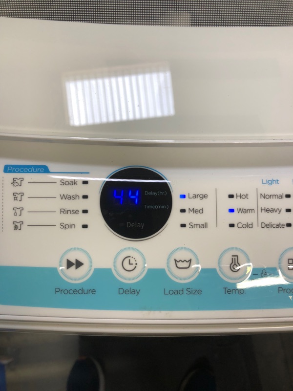 Photo 7 of COMFEE’ Washing Machine 2.0 Cu.ft LED Portable Washing Machine and Washer Lavadora Portátil Compact Laundry, 6 Modes, Energy Saving, Child Lock for RV, Dorm...----MINOR USE 
