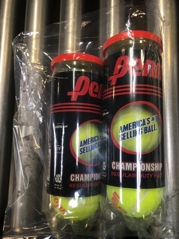 Photo 2 of 2 Penn Championship Tennis Balls - Regular Duty Felt Pressurized Tennis Balls
