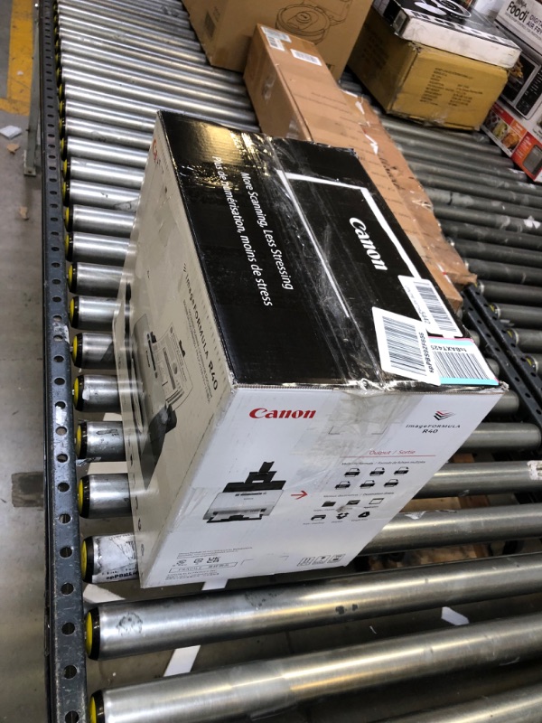 Photo 1 of Canon imageFORMULA R40 Office Document Scanner For PC and Mac, Color Duplex Scanning, Easy Setup For Office Or Home Use, Includes Scanning Software R40 Document Scanner