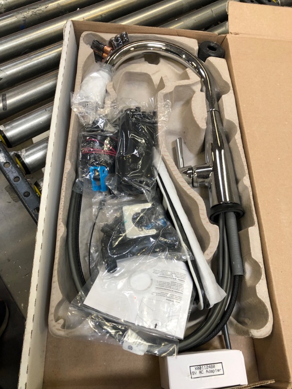 Photo 1 of Delta Faucet Essa VoiceIQ Touchless Kitchen Faucet with Pull Down Sprayer, Smart Faucet, Alexa and Google Assistant Voice Activated, Kitchen Sink Faucet, Chrome 9113TV-DST Chrome Without Soap Dispenser VoiceIQ