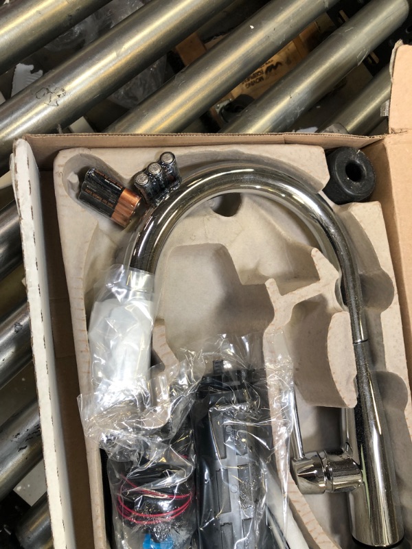 Photo 1 of Delta Faucet Essa VoiceIQ Touchless Kitchen Faucet with Pull Down Sprayer, Smart Faucet, Alexa and Google Assistant Voice Activated, Kitchen Sink Faucet, Chrome 9113TV-DST Chrome Without Soap Dispenser VoiceIQ