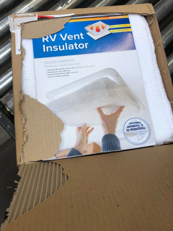 Photo 1 of Camco - 45195-A RV Vent Insulator And Skylight Cover Without Reflective Surface, Fits Standard 14" RV Vents - 45195
