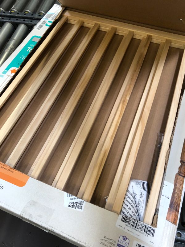 Photo 1 of Evenflo, Top of Stairs, Extra Tall Gate, Tan Wood