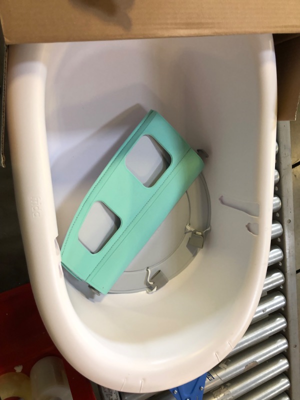 Photo 3 of 4-in-1 Grow-with-Me Bath Tub by Frida Baby Transforms Infant Bathtub to Toddler Bath Seat with Backrest for Assisted Sitting in Tub