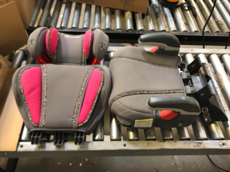 Photo 1 of Diono Radian 3RXT, 4-in-1 Convertible Car Seat, Rear and Forward Facing, Steel Core, 10 Years 1 Car Seat, Ultimate Safety and Protection, Slim Fit 3 Across, Grey and Pink ----- DIRTY FROM PREVIOUS USE