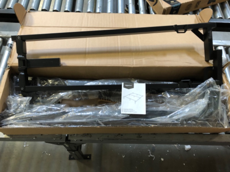 Photo 1 of Amazon Basics Metal Bed Frame, 9-Leg Base for Box Spring and Mattress - Full, 74.5 x 53.5-Inches, Tool-Free Easy Assembly
