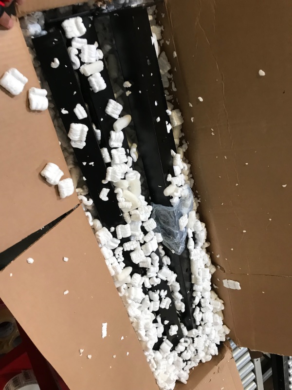 Photo 1 of Muzata 4Pack Cable Railing Post Black Square Weldless Flat top 42''x2''x2'' Stainless Steel Pre-Drilled Wood Concrete Top Mount Deck PS02 BH4L, PT1 PT3 PT6 level drilled - 4pack---FACTORY SEALED 