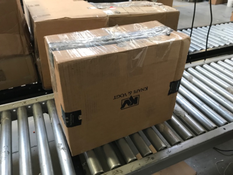 Photo 1 of 8.375 in. x 20.125 in. x 17.313 in. 20 Qt. In-Cabinet Single Soft-Close Bottom-Mount Pull-Out Trash Can - Platinum--MINOR USED 
