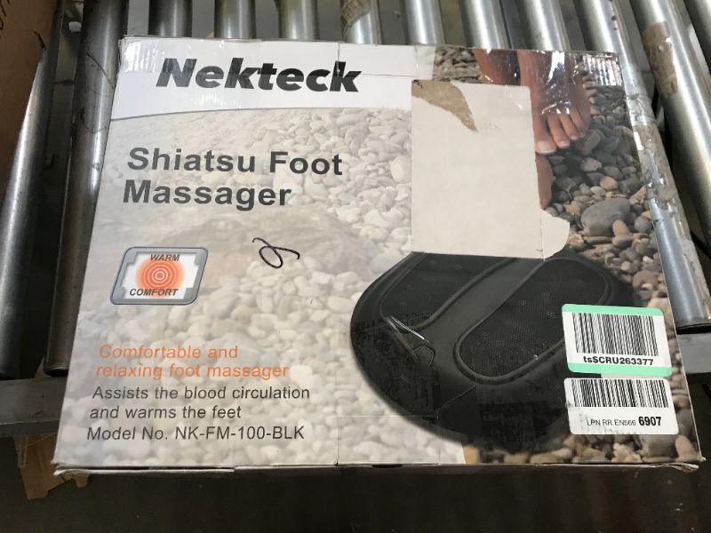 Photo 3 of Nekteck Foot Massager with Heat, Shiatsu Heated Electric Kneading Foot Massager Machine for Plantar Fasciitis, Built-in Infrared Heat Function and Power Cord
