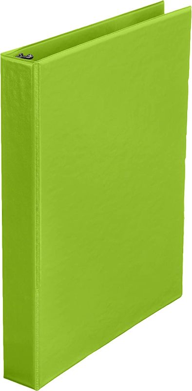 Photo 1 of Amazon Basics 1 Inch, 3 Ring Binder, Round Ring, Non-View, Green, 12-Pack
