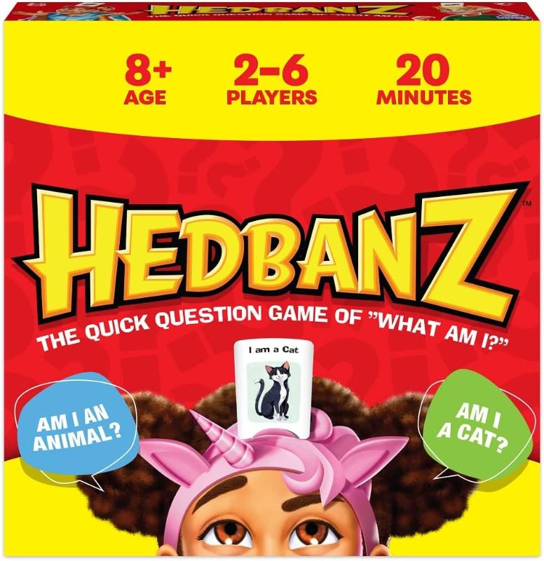Photo 1 of Hedbanz Picture Guessing Board Game New Edition, for Families and Kids Ages 8 and up
