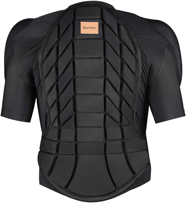 Photo 1 of BenKen Men's Women's Professional Anti-Collision Sports Shirts Motorcycle Protective Jacket Full Body Armor Protector Back Protector for Skateboarding Skating Snowboarding Cycling size M