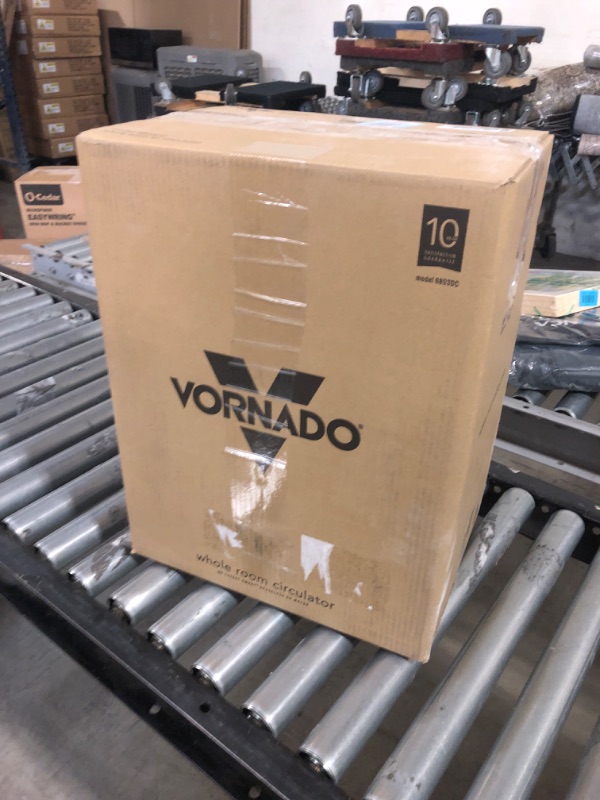 Photo 2 of Vornado 6803DC Energy Smart Medium Pedestal Air Circulator Fan with Variable Speed Control, Ice White, CR1-0259-43
