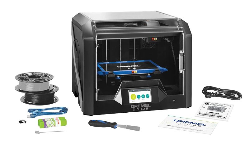 Photo 1 of Dremel DigiLab 3D45-01 3D Printer with Filament - Heated Build Plate & Auto 9-Point Leveling - PC & MAC OS, Chromebook, iPad Compatible - Nylon, ECO-ABS, PETG, PLA Print Capable

