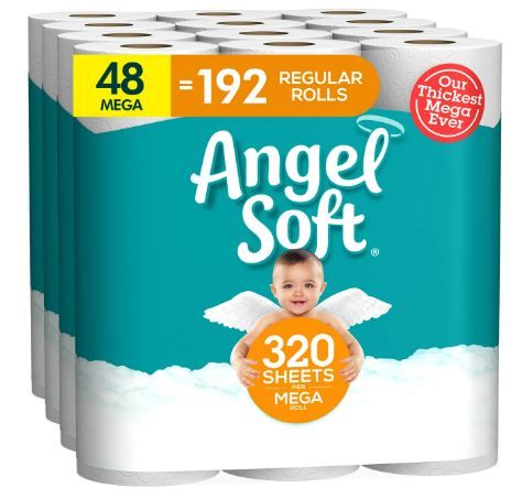 Photo 1 of Angel Soft Toilet Paper, 48 Mega Rolls
