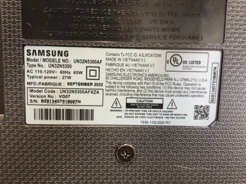 Photo 6 of SAMSUNG 32-inch Class LED Smart FHD TV 1080P (UN32N5300AFXZA, 2018 Model) READ NOTES! 