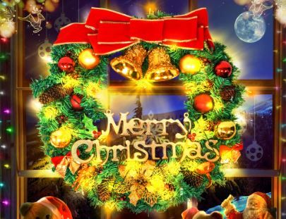 Photo 1 of 24Inch Christmas Wreath, Christmas Wreaths for Front Door