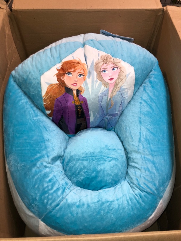 Photo 2 of Disney Frozen 2 Rounded Back Micromink Bean Bag Chair, 20x20x20, Ages 3+