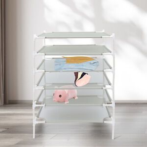 Photo 1 of 6 Layers Laundry Clothes Drying Rack Mesh Net Lay Flat Dryer Shelves Stackable