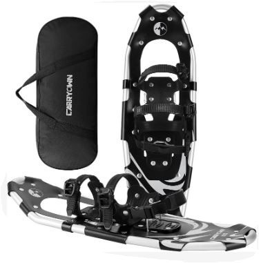 Photo 1 of Carryown 3 in 1 Light Weight Snowshoes Set for Adults Men Women Youth Kids, Aluminum Alloy Terrain Snow Shoes with Trekking Poles and Carrying Tote Bag, 21"