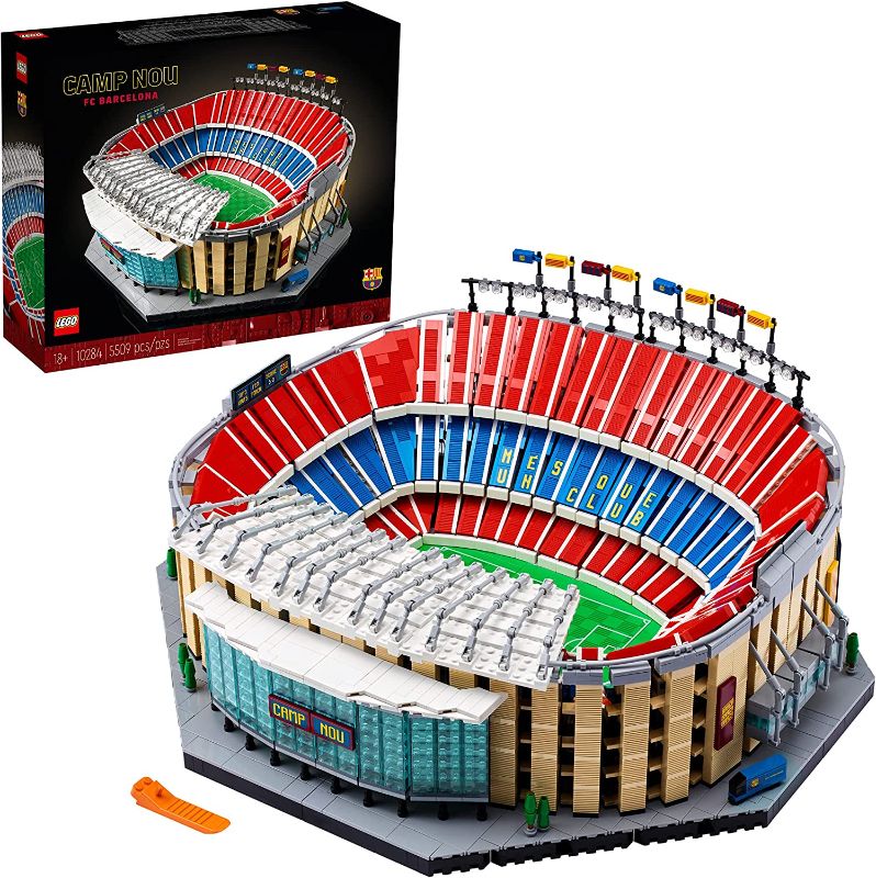 Photo 1 of LEGO Camp NOU – FC Barcelona 10284 Building Kit; Build a Displayable Model Version of The Iconic Soccer Stadium (5,509 Pieces)