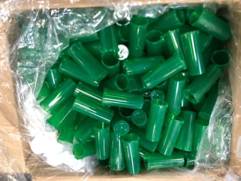 Photo 4 of Green Prescription Pill Bottles, Vial Containers for Medication (16 Dram, 210 Pack)