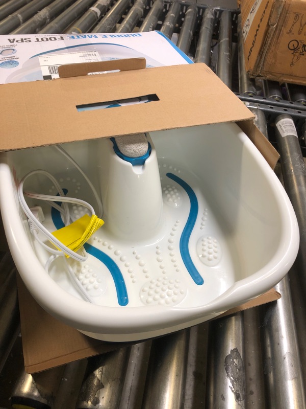Photo 2 of HoMedics Bubble Mate Foot Spa, Toe Touch Controlled Foot Bath with Invigorating Bubbles and Splash Proof, Raised Massage nodes and Removable Pumice Stone