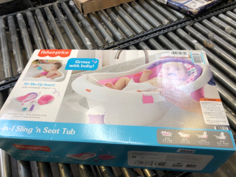 Photo 2 of Fisher-Price 4-in-1 Sling 'n Seat Tub 1 Count (Pack of 1) Pink