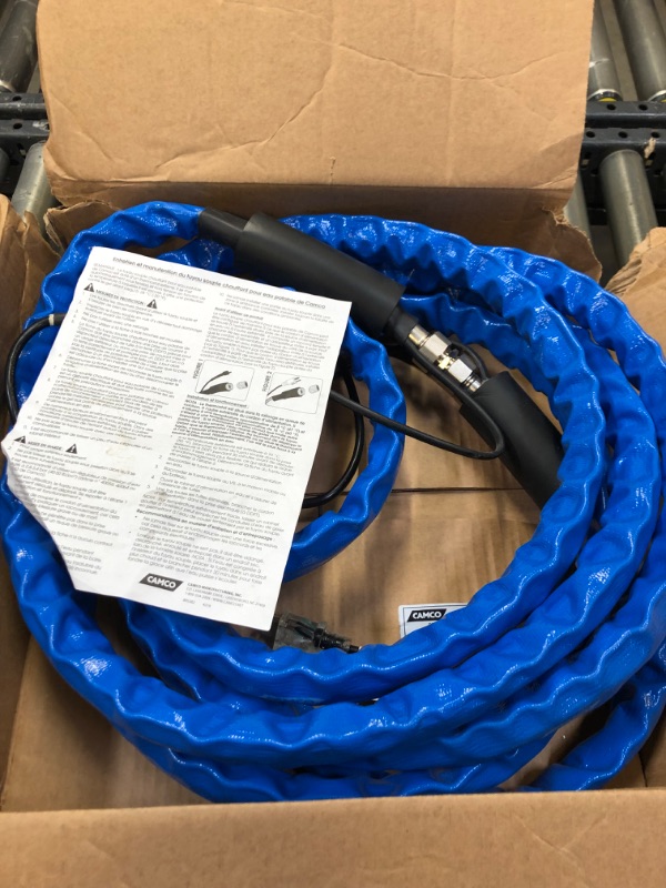 Photo 2 of 
Camco Heated Drinking Water Hose | Features Water Line Freeze Protection Down to -20°F (-28°C), an Energy-Saving Thermostat, and Operates on 120VAC |...
