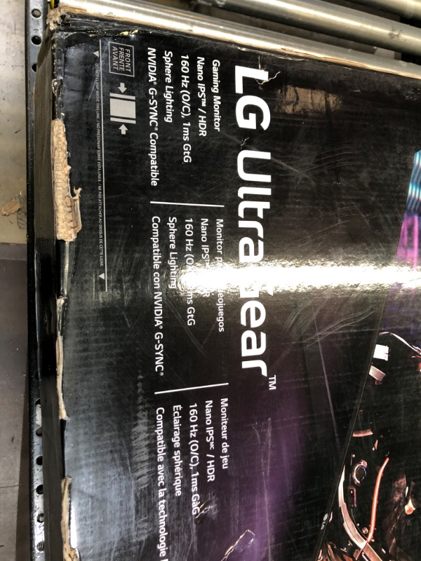 Photo 3 of LG 38GL950G-B 38 Inch UltraGear Nano IPS 1ms Curved Gaming Monitor with 144HZ Refresh Rate and NVIDIA G-SYNC, Black------UNABLE TO DETERMINE IF FUNCTIONABLE 
