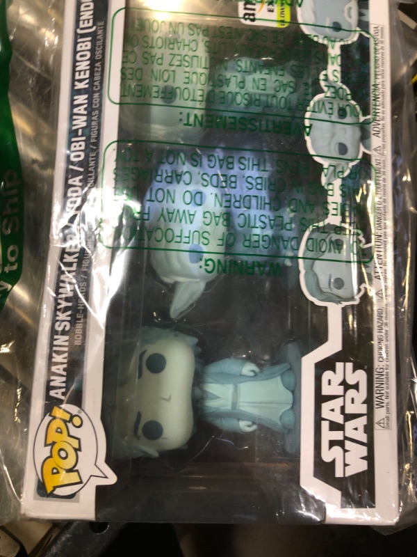 Photo 3 of Funko Pop! Star Wars: Across The Galaxy - Force Ghost 3 Pack, Anakin, Yoda, OBI-Wan, Amazon Exclusive