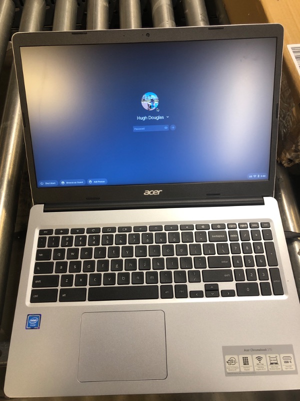 Photo 2 of Acer Chromebook 315 Chromebook Intel Celeron N4000 (1.10 GHz) 4 GB LPDDR4 Memory 32 GB Flash 15.6" Chrome OS