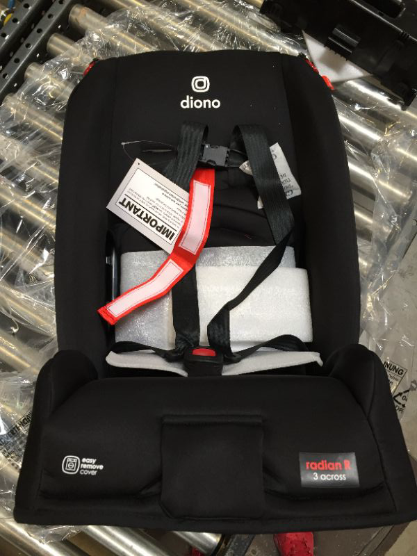 Photo 1 of Diono Radian 3R, 3-in-1 Convertible Car Seat, Rear Facing & Forward Facing, 10 Years 1 Car Seat, Slim Fit 3 Across, Jet Black Radian 3R Fits 3 Across Black Jet