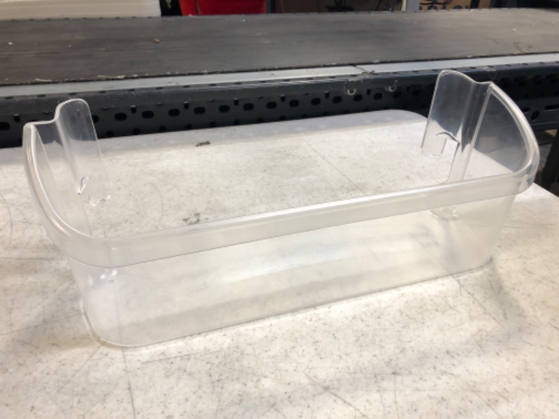 Photo 2 of 240323002 Refrigerator Door Bin Shelf Compatible with Frigidaire or Electrolux, Bottom 2 Shelves on Refrigerator Side, Single Unit, Clear, Replaces PS429725, AP2115742, AH429725?