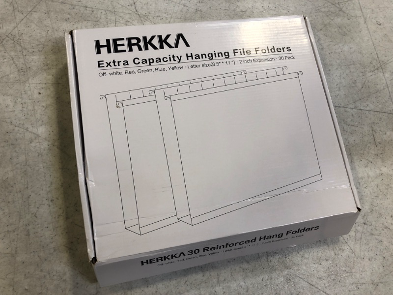 Photo 3 of HERKKA Extra Capacity Hanging File Folders, 30 Reinforced Hang Folders, Heavy Duty 2 Inch Expansion, Designed for Bulky Files, Medical Charts, Assorted Colors, Letter Size, 30 Pack 2"