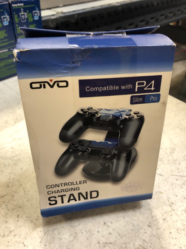 Photo 3 of PS4 Controller Charger Dock Station, OIVO PS4 Controller Charging Dock Station with Upgraded 1.8-Hours Charging Chip, Charging Dock Station Replacement for Playstation 4 Dualshock 4 Controller Charger
