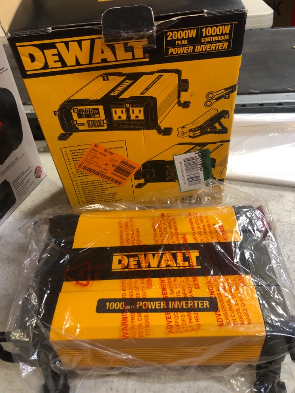 Photo 3 of DEWALT DXAEPI1000 Power Inverter 1000W Car Converter & DXAEPI140 Power Inverter 140W Car Converter: 12V DC to 120V AC Power Outlet with Dual 3.1A USB Ports Car Converter + Car Converter