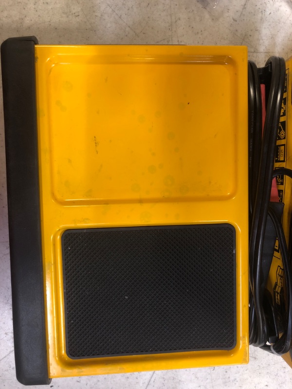 Photo 4 of DEWALT DXAEC801B 30 Amp Bench Battery Charger: 80 Amp Engine Start, 2 Amp Maintainer, 120V AC Outlet, 3.1A USB Port, Battery Clamps Single Battery Charger