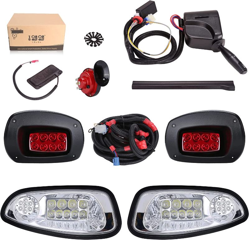 Photo 1 of 10L0L Golf Cart LED Headlights and Tail Light Kits for EZGO RXV 08-15 Gas & Electric Carts, 12V Street Legal Lights Kit With Turn Signal Wiring Harness (NOT Fit 2016+ RXV II)
