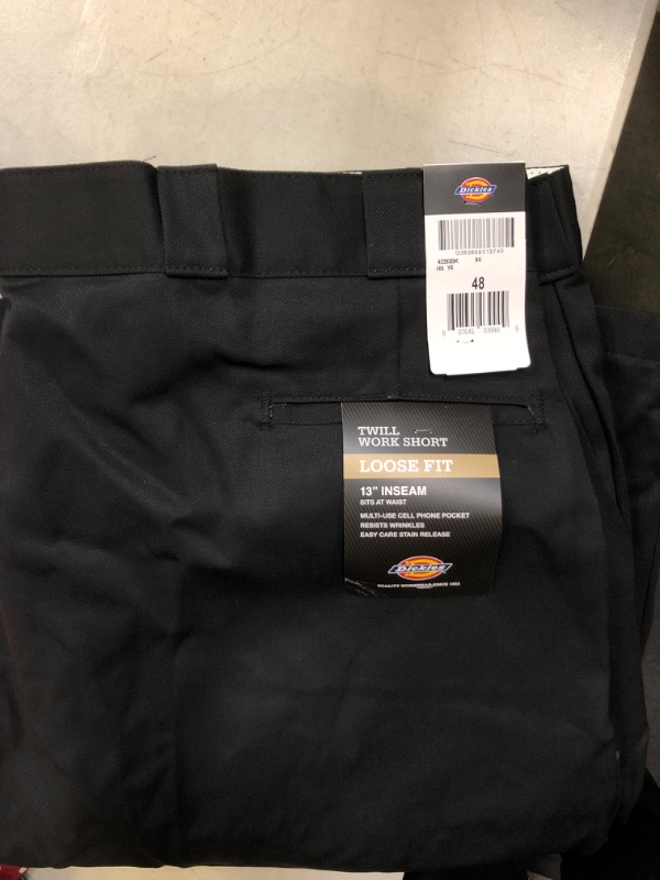 Photo 1 of Dickies Men's 13 Inch Loose Fit Multi-Pocket Work Short 48 Black