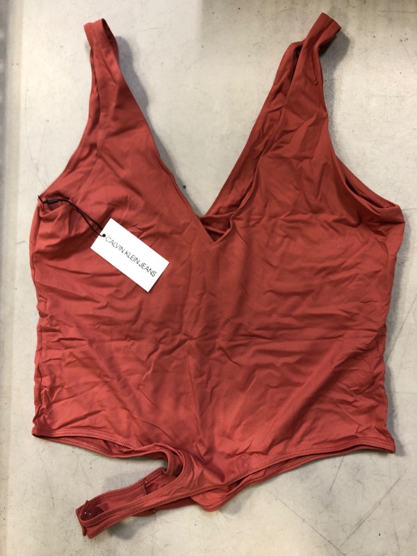 Photo 2 of Calvin Klein Jeans V-Neck Bodysuit
X-LARGE, TERRACOTTA COLOR