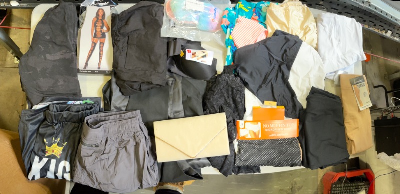 Photo 1 of Box Lot, Misc Clothing Items.  Various Sizes
New & Used (Sold As Is)