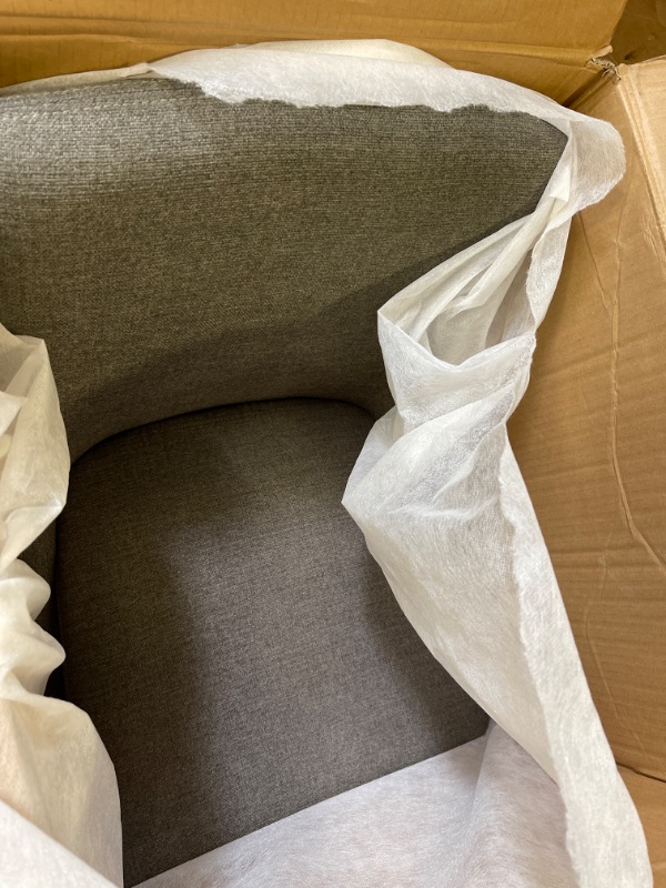 Photo 3 of Amazon Brand – Stone & Beam Alaina Contemporary High-Back Swivel Seat Counter Stool, 39"H, Grey Counter Height Grey