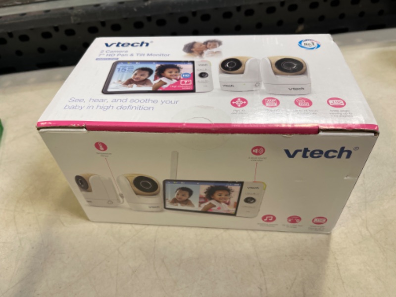 Photo 1 of VTech VM919HD Video Monitor with Battery Support 15-hr Video Streaming, 7" 720p HD Display,360 Panoramic Viewing, 110 Wide-Angle View,HD Night Vision,Up to 1000ft Range,Secured Transmission