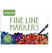 Photo 1 of Crayola Fine Line Markers For Adults (40 Count),