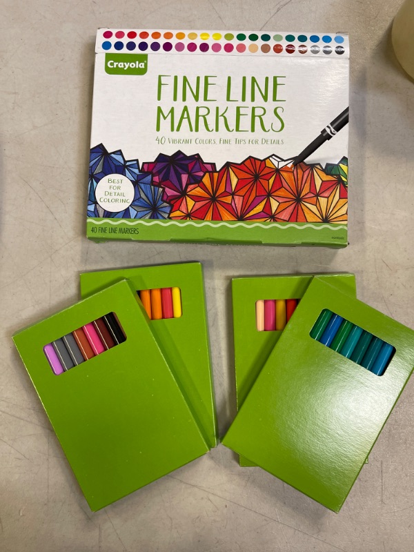 Photo 3 of Crayola Fine Line Markers For Adults (40 Count),