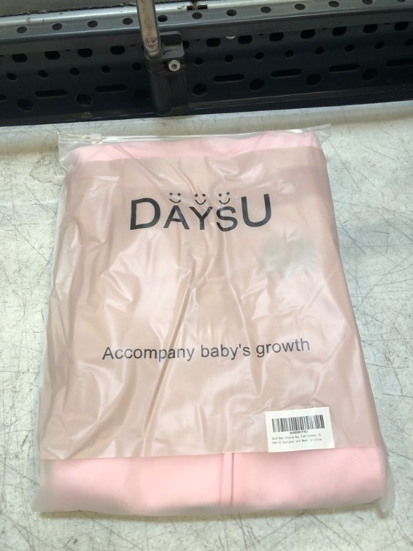 Photo 2 of DaysU Micro Fleece Baby Sleep Sack, Baby Sleeping Bag Sleeveless with Two-Way Zipper, Sleep Sack for Baby Girl 18-24 Months, 1 Pack, Pink Elephant Elephant X-Large