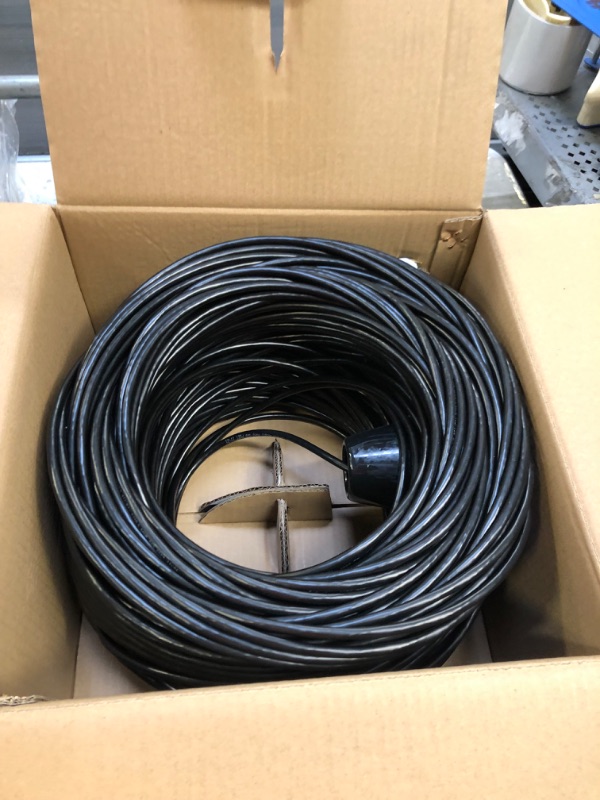 Photo 2 of celertec CAT6 Ethernet Cable, 500ft, 23AWG Solid Bare Copper, Unshielded Twisted Pairs(UTP), 550MHz, ETL Listed &CMR Riser Rated, Indoor, Bulk Ethernet Cable -Black